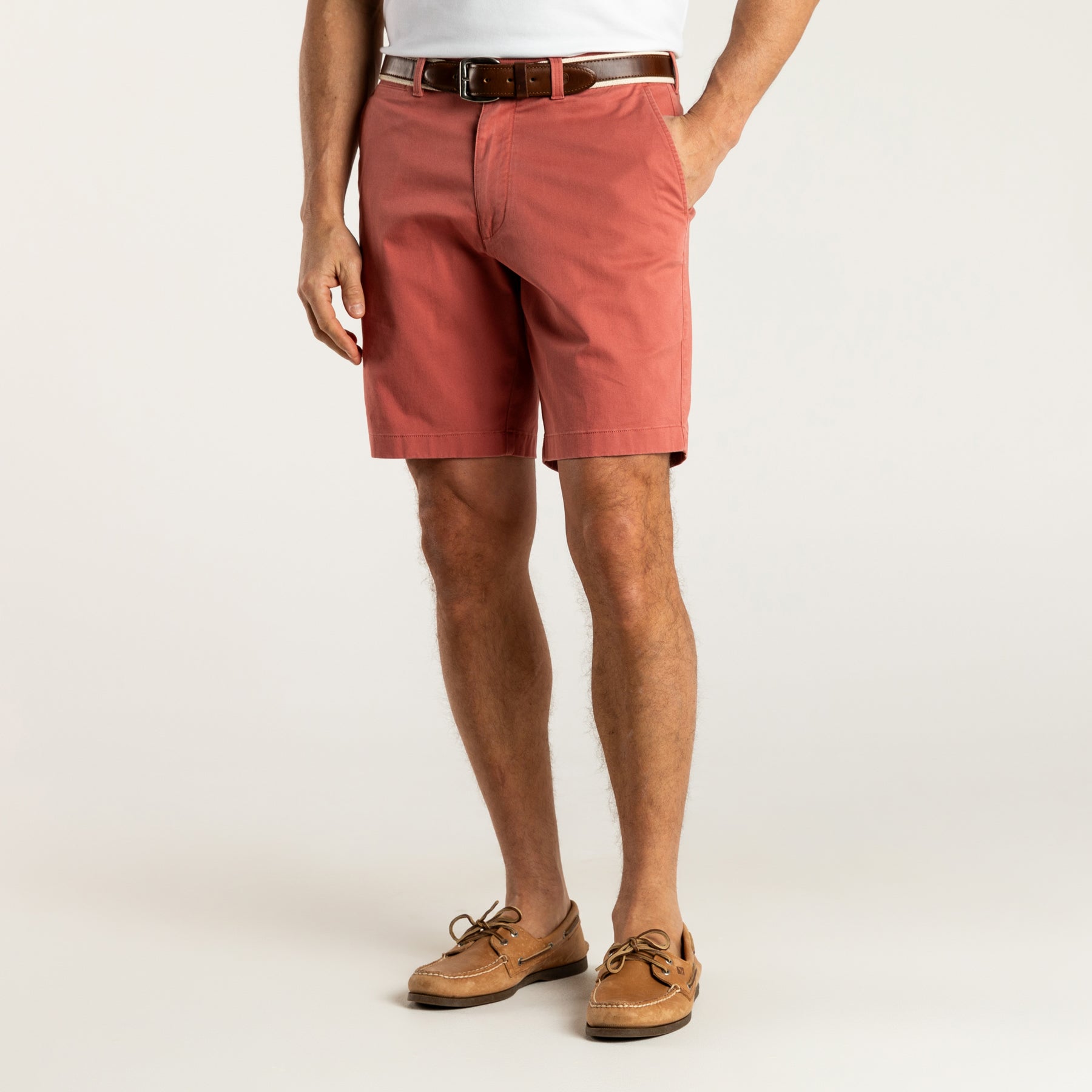 9" Gold School Chino Short - Faded Red