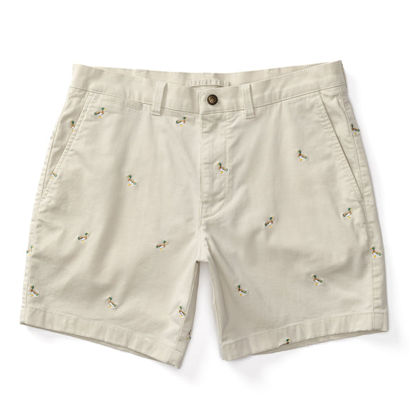 7" Gold School Chino Short - Emb Stone