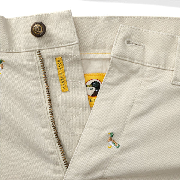 7" Gold School Chino Short - Emb Stone