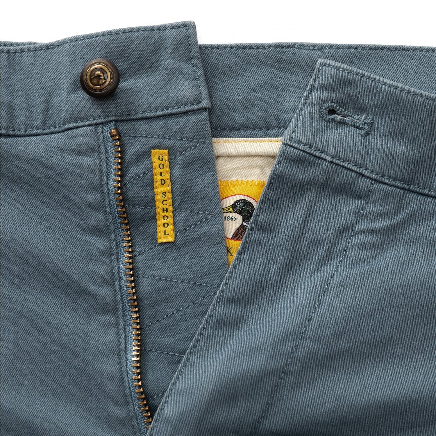 7" Gold School Chino Short - Vintage Blue