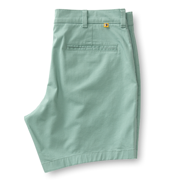 7" Gold School Chino Short - Seaboard Green