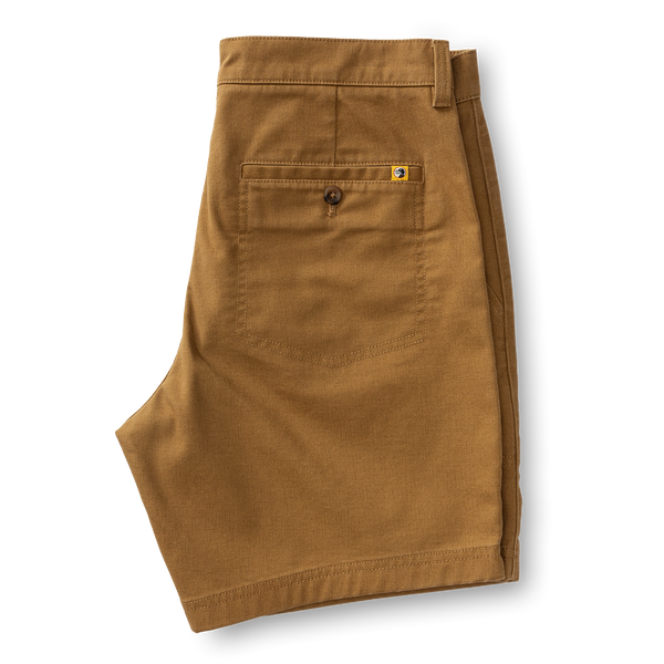 7" Linen Gold School Chino Short - Duck Head Vintage