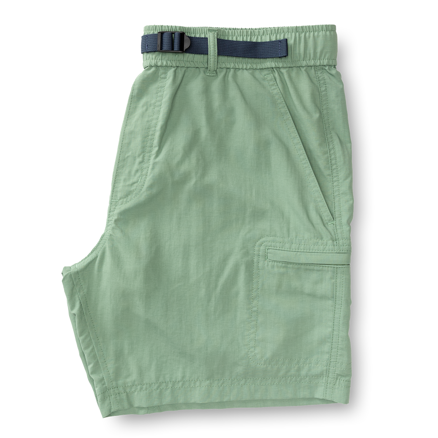 7" On The Fly Performance Short - Rowing Green