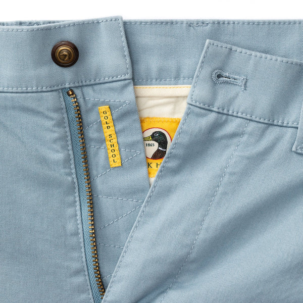 9" Gold School Chino Short - River Blue