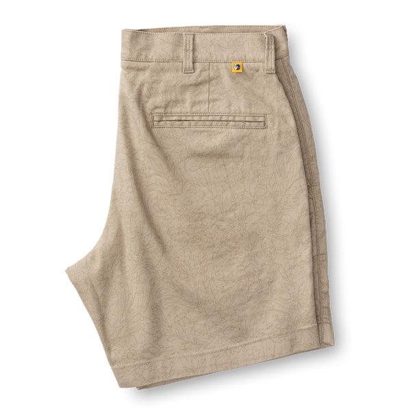 7" Linen Gold School Chino Short - Tan