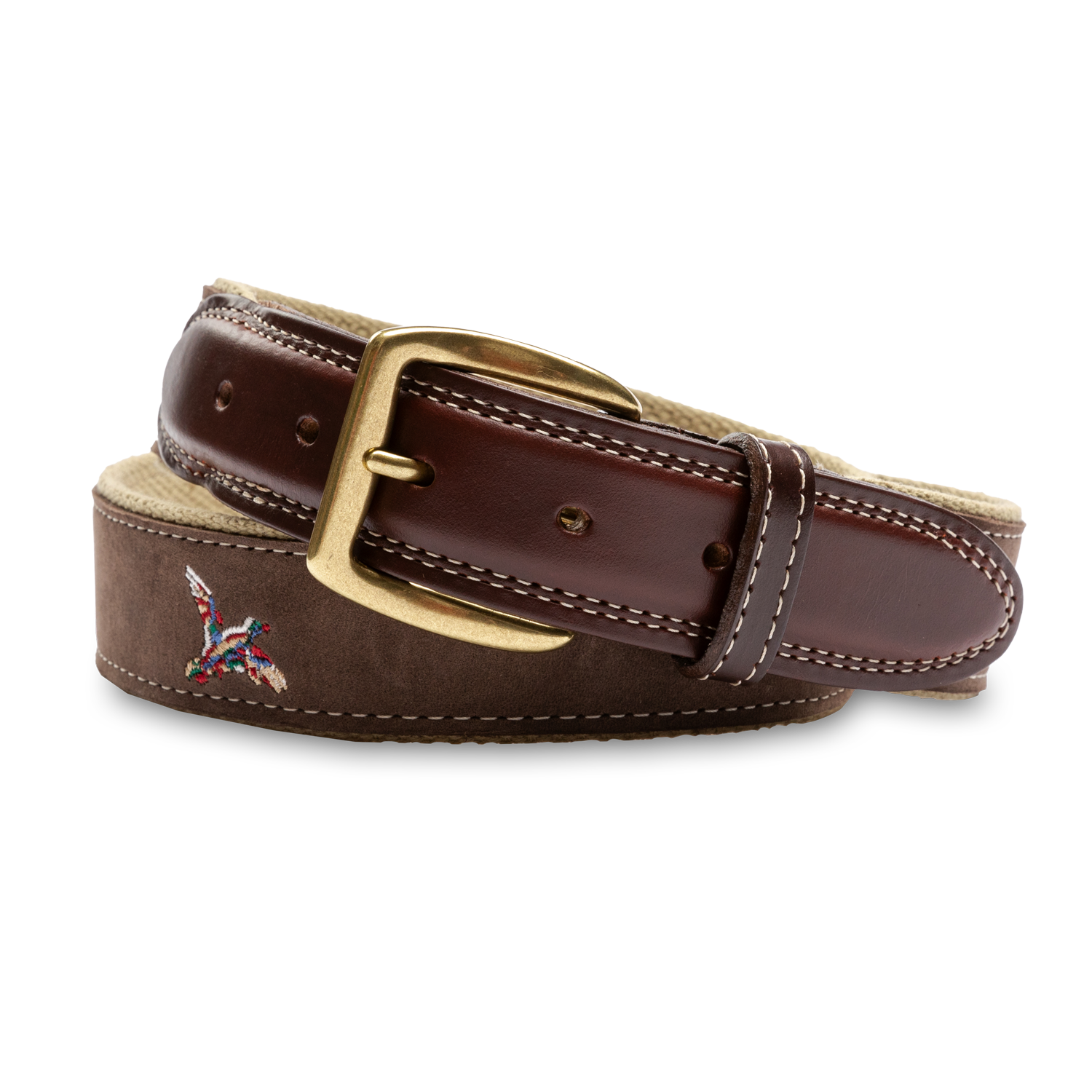 Embroidered Mallard Belt