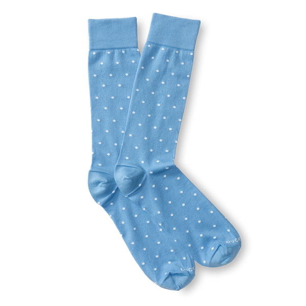 Polka Dot Sock - Light Blue