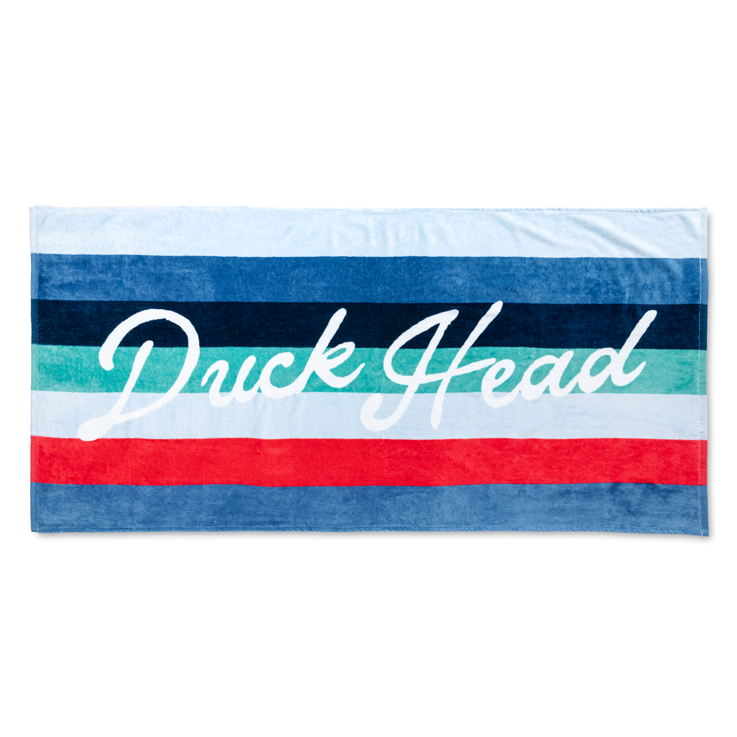 Script Beach Towel - Light Blue