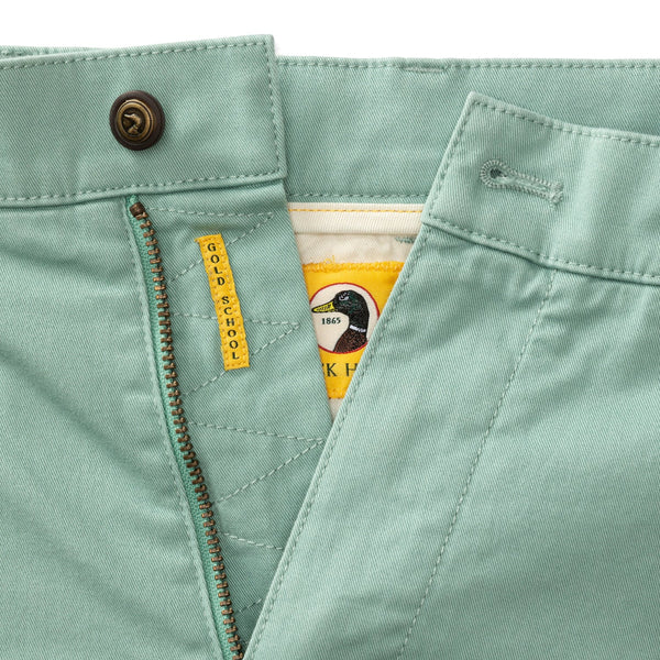 Classic Fit Gold School Chino - Seaboard Green
