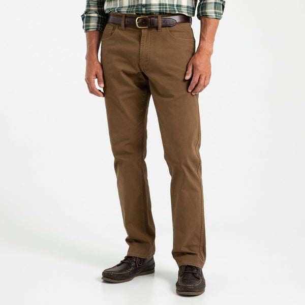 Pinpoint Canvas Five-Pocket - Umber Brown