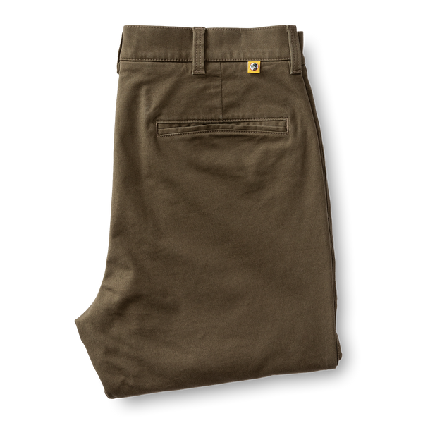 Slim Fit Gold School Chino - Dark Olive