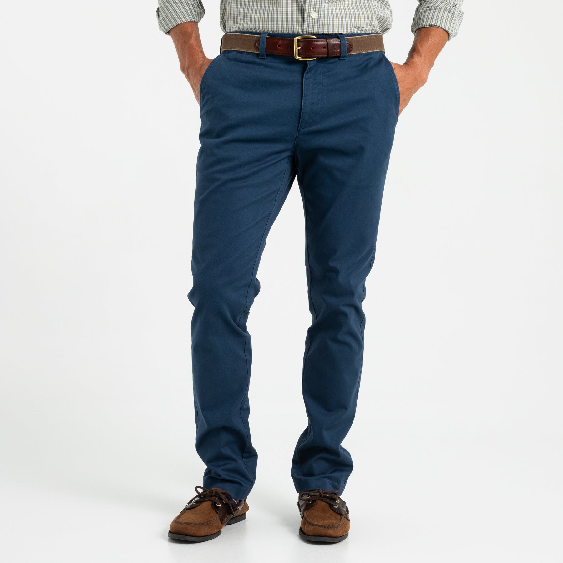 Slim Fit Gold School Chino - Dark Indigo
