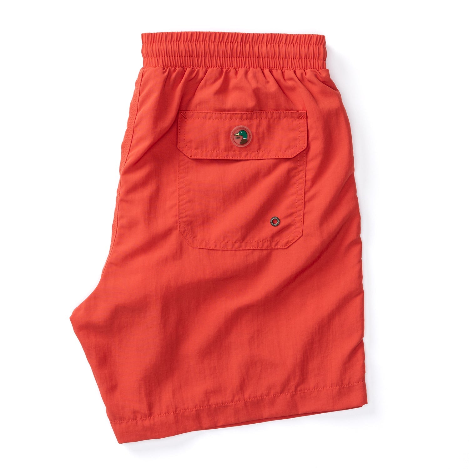6" Solid Sailport Swim Short - Classic Red