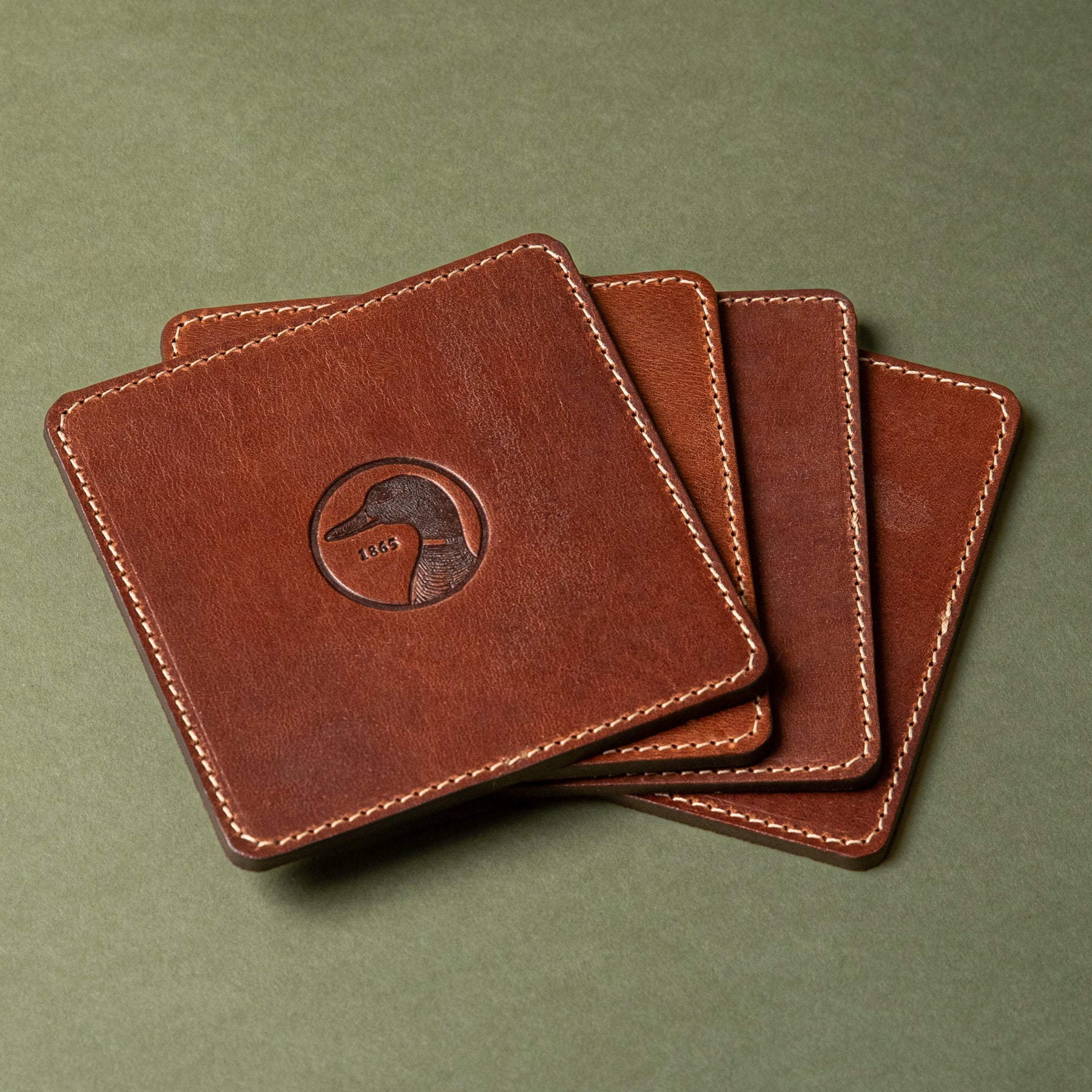Leather Coaster Set