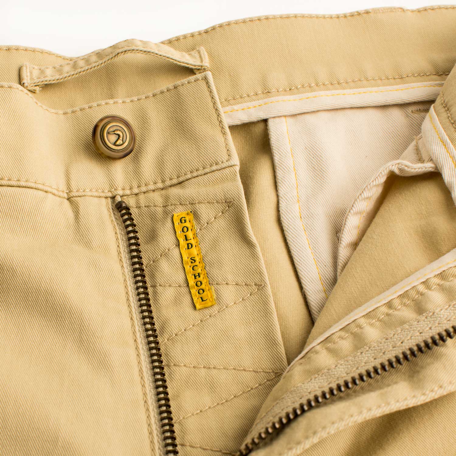 Classic Fit Gold School Chino - Sand