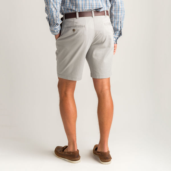 9" Gold School Chino Short - Limestone Gray
