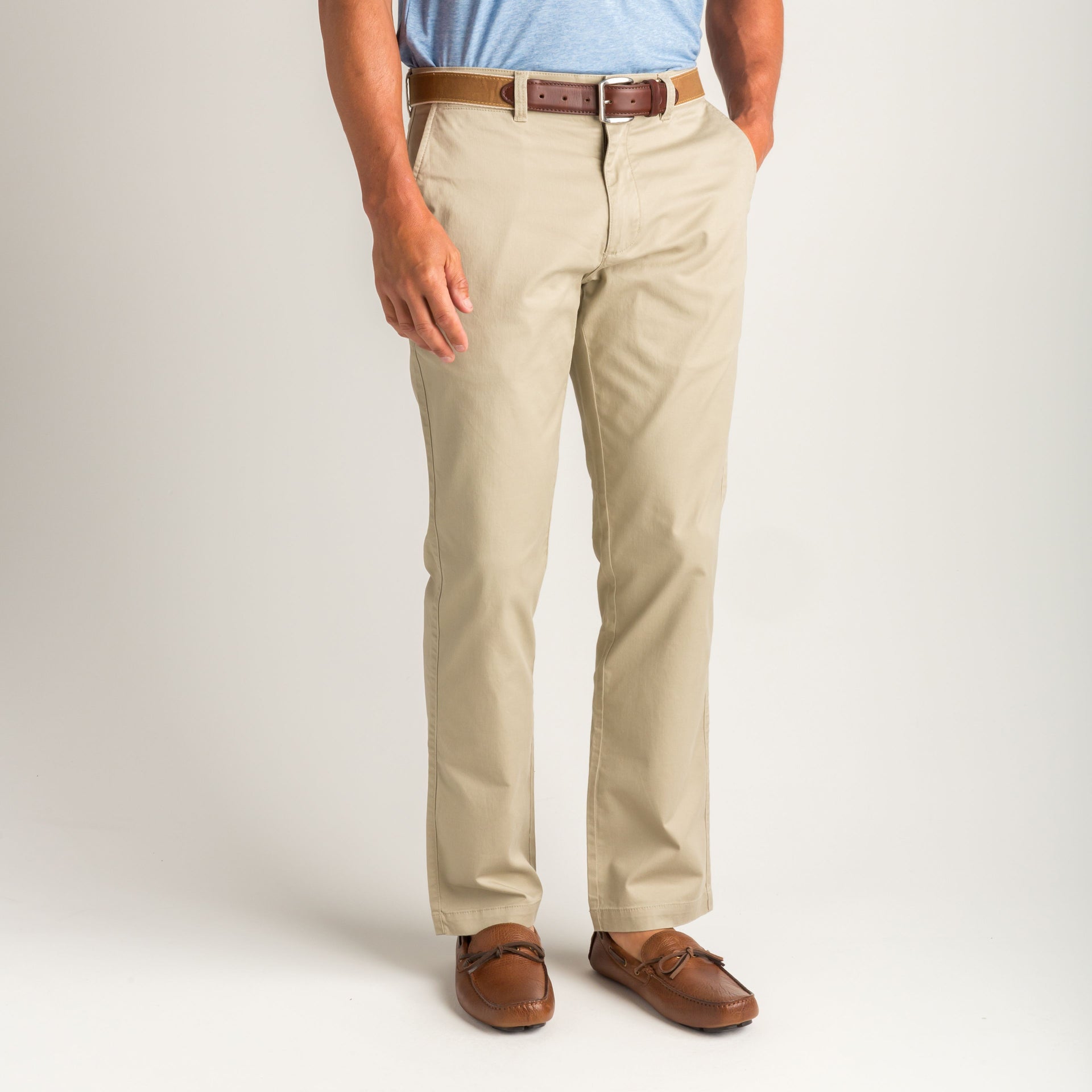 Classic Fit Gold School Chino - Khaki