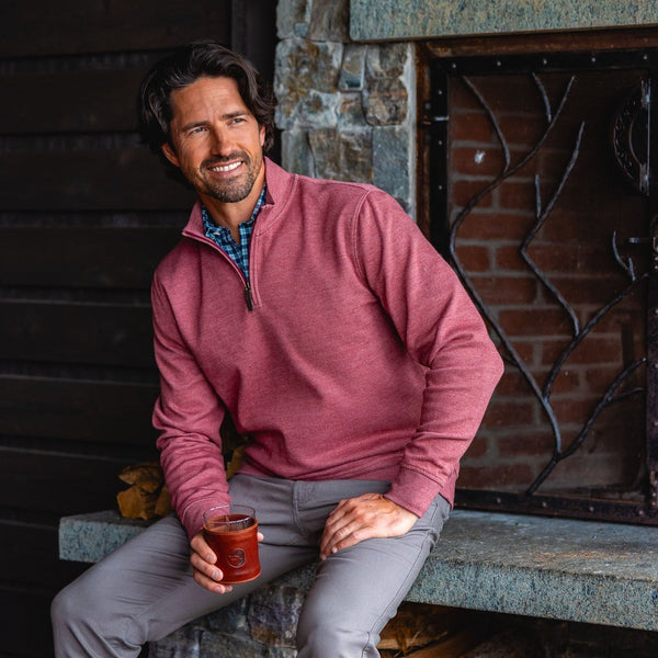 Bearing Pique 1/4 Zip Pullover::Shop Now &rarr;::/products/bearing-pique-quarter-zip-pullover