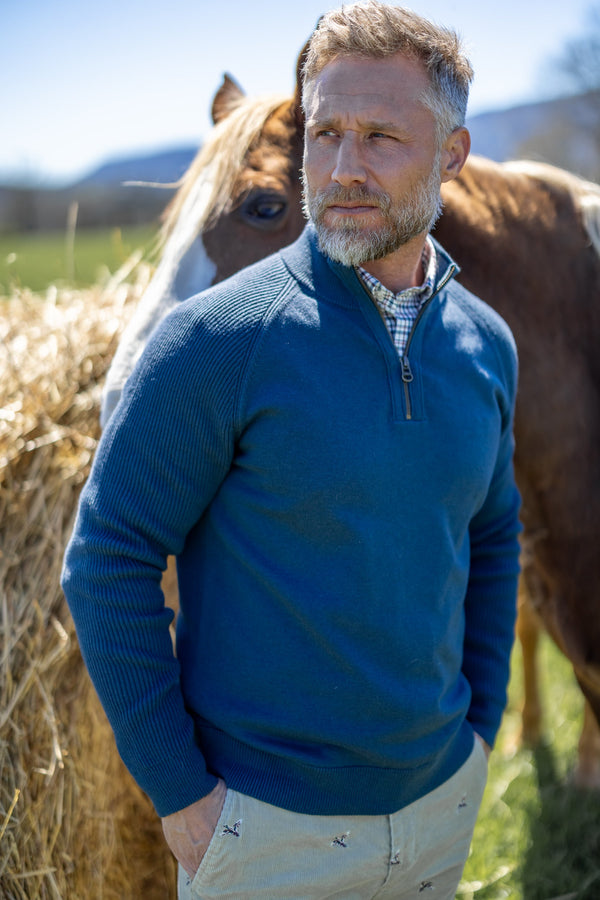Copeland Merino 1/4 Zip Sporting Sweater