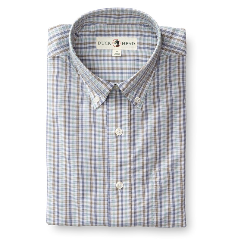Mildren Plaid Cotton Poplin Sport Shirt
