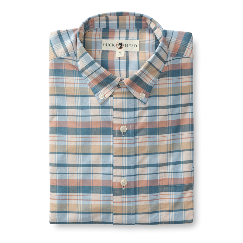 Landers Plaid Cotton Oxford Sport Shirt