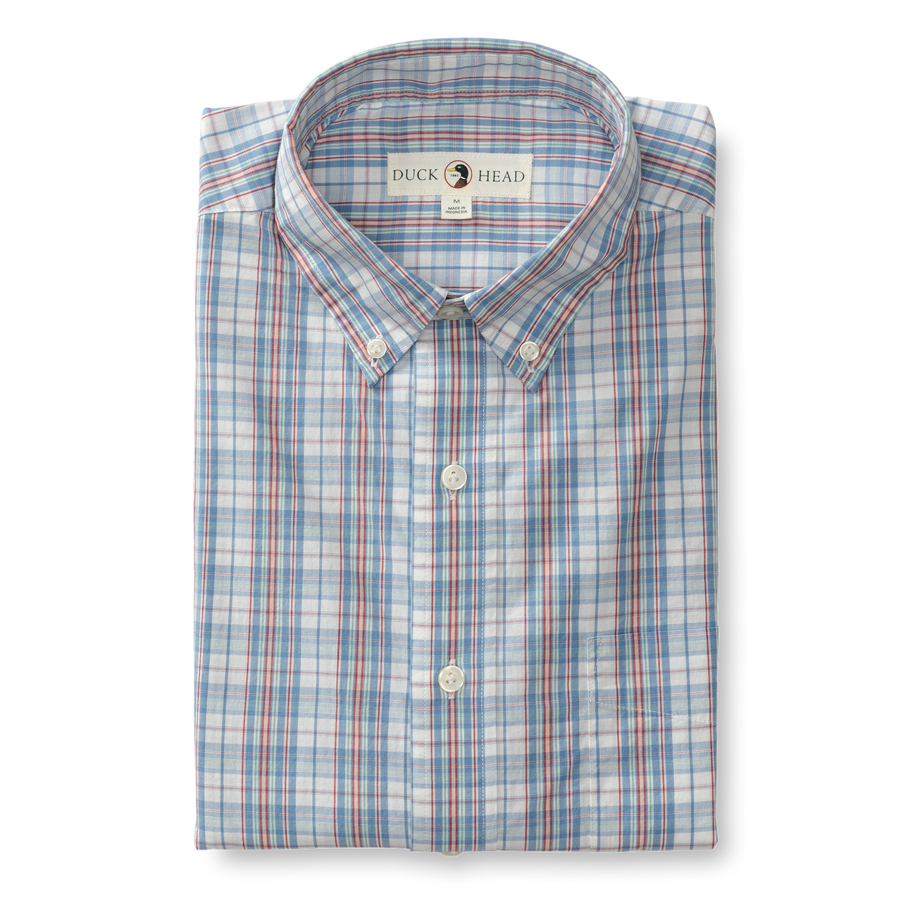 Hayford Plaid Cotton Poplin Sport Shirt