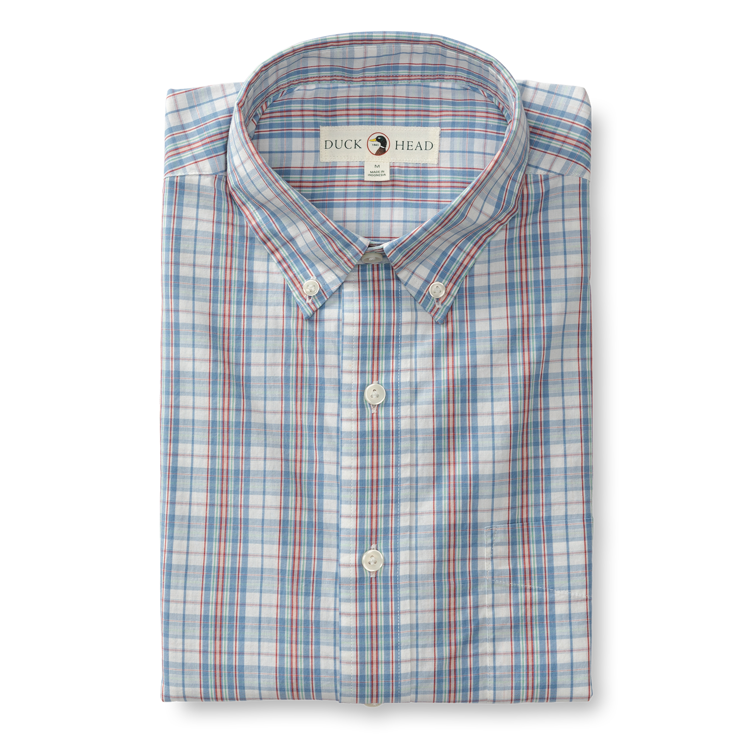 Hayford Plaid Cotton Poplin Sport Shirt