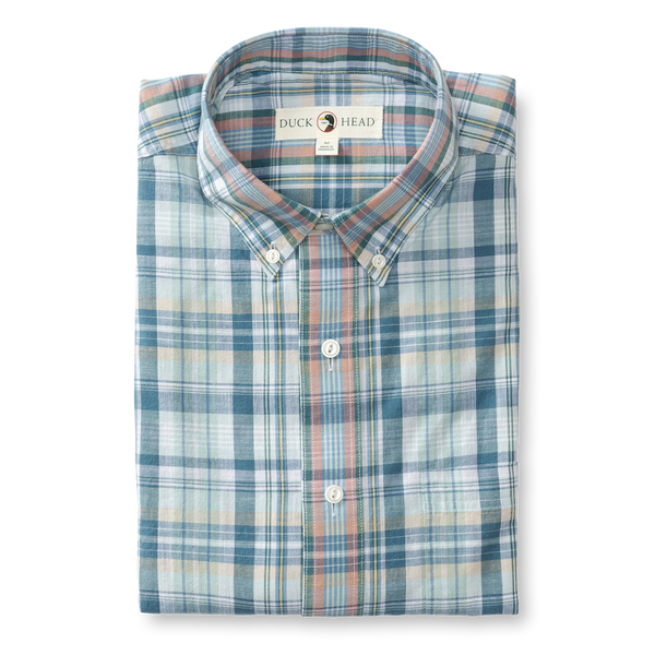 Murphy Plaid Cotton Slub Sport Shirt