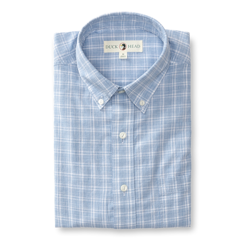 Thornton Plaid Cotton Slub Sport Shirt