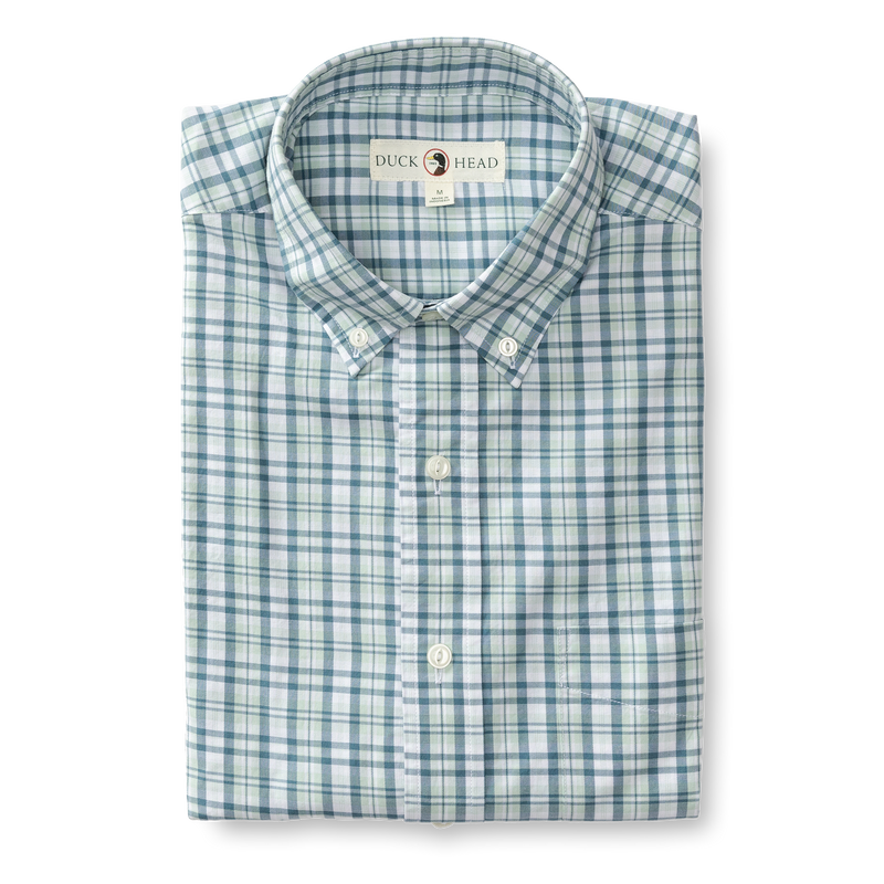 Dowling Plaid Cotton Twill Sport Shirt