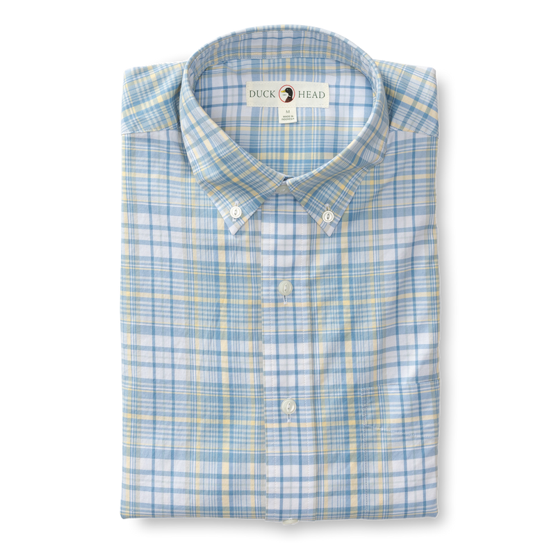 Harkins Plaid Cotton Twill Sport Shirt