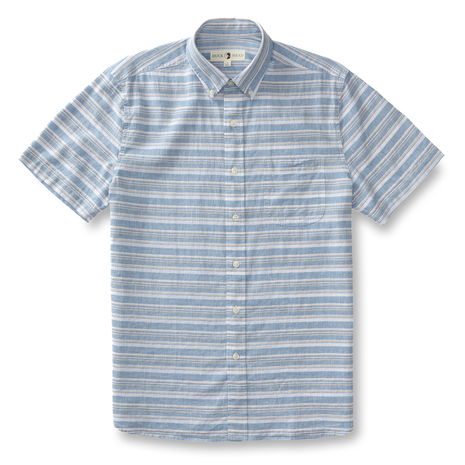 Woodruff Stripe Linen Cotton Oxford Sport Shirt