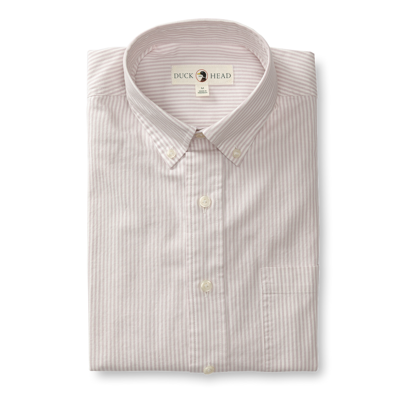 Collins Stripe Cotton Oxford Sport Shirt