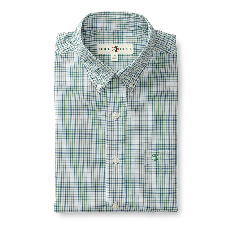 Langley Plaid Performance Poplin Sport Shirt