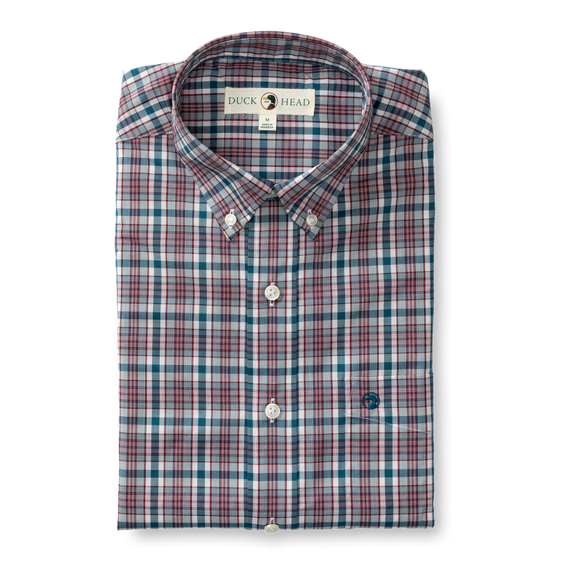 Wallace Plaid Performance Poplin Sport Shirt