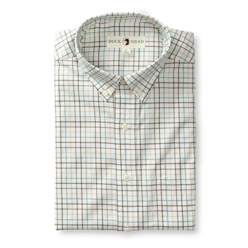 Joyner Plaid Cotton Twill Sport Shirt  