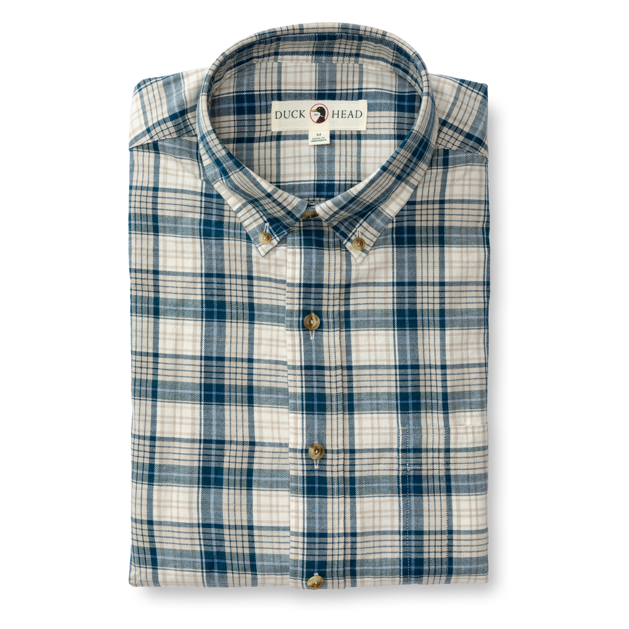 Holling Plaid Cotton/Wool Twill Sport Shirt  