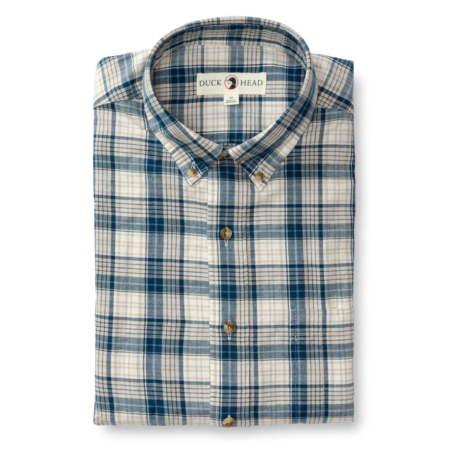 Holling Plaid Cotton/Wool Twill Sport Shirt  