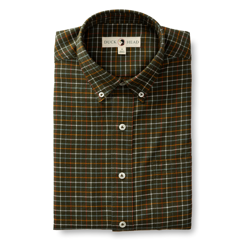 Clement Plaid Cotton Flannel Sport Shirt