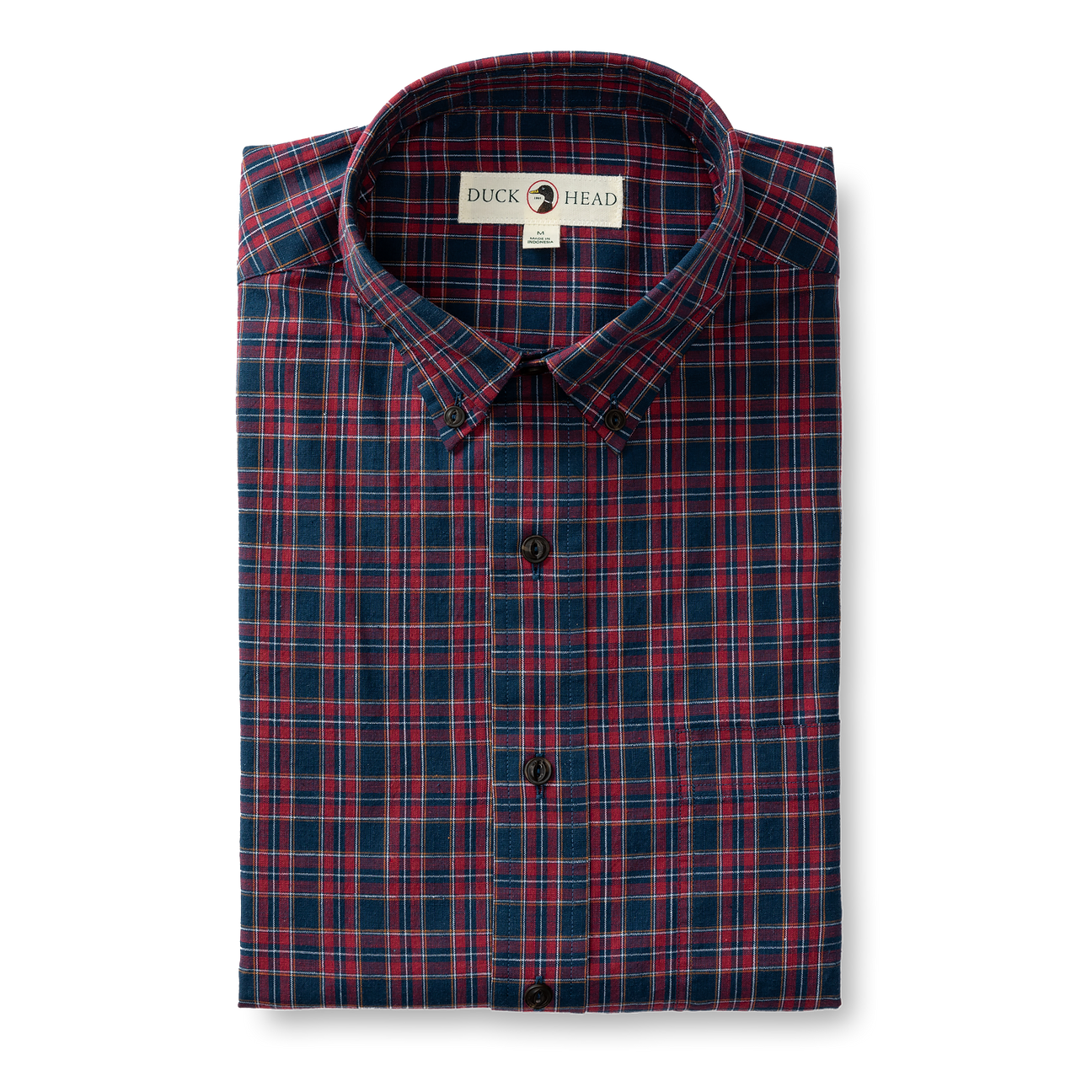 Akins Plaid Cotton Slub Sport Shirt