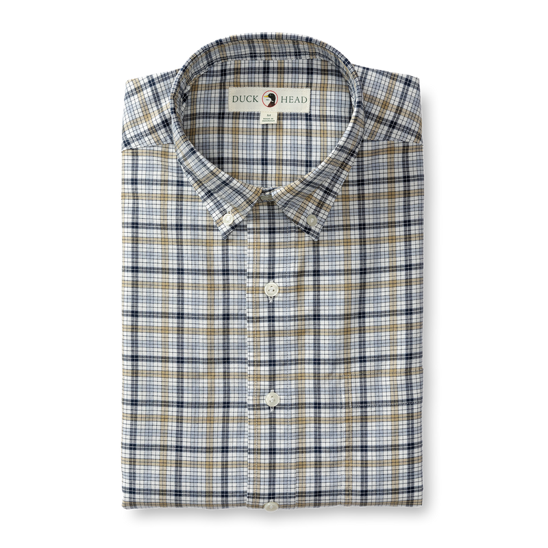 Russel Plaid Cotton Oxford Sport Shirt