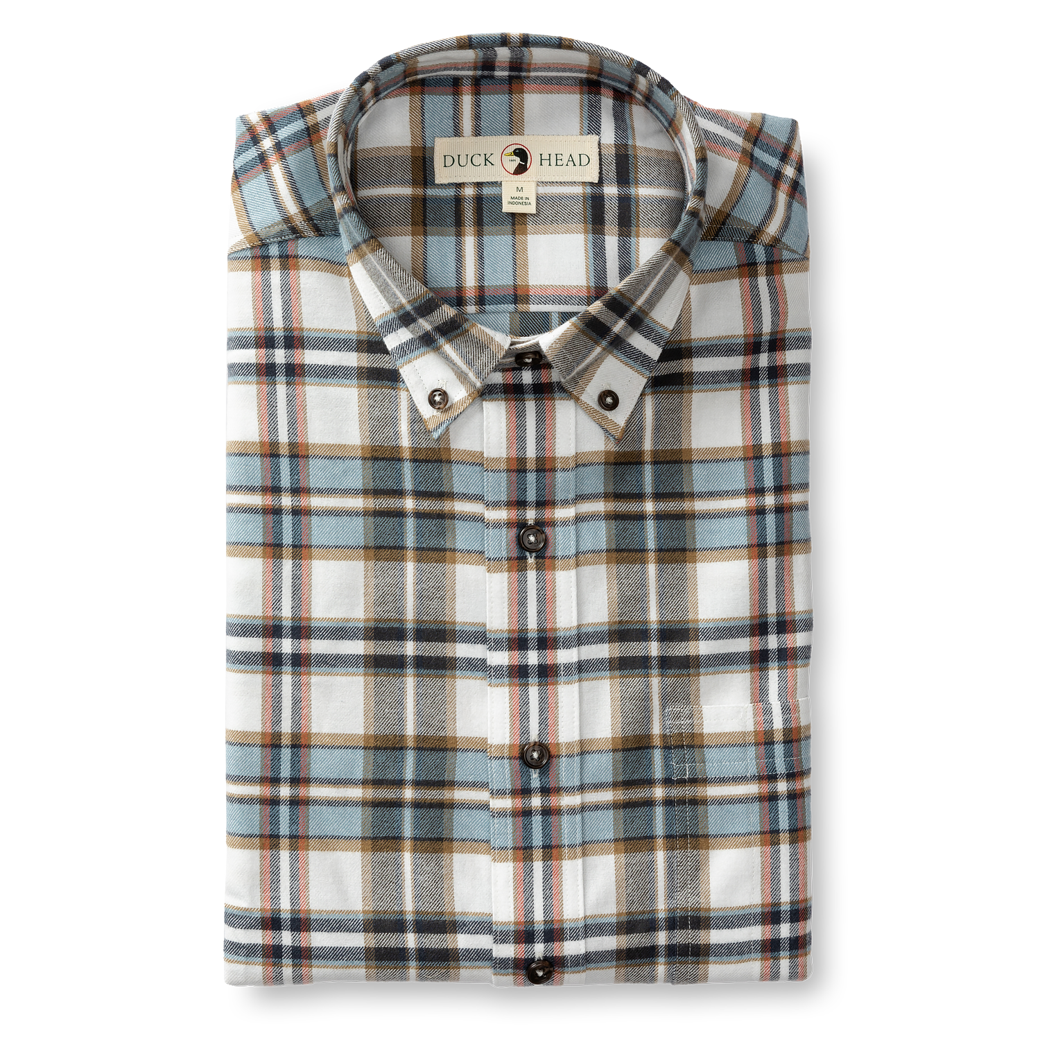 Russin Plaid Cotton Flannel Sport Shirt