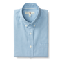 Morris Solid Cotton Oxford Sport Shirt - Lake Blue