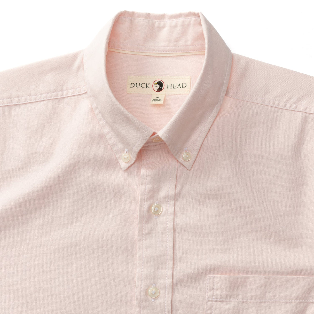 Morris Solid Cotton Oxford Sport Shirt - Pastel Pink