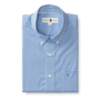 Walton Gingham Performance Poplin Sport Shirt - Lake Blue