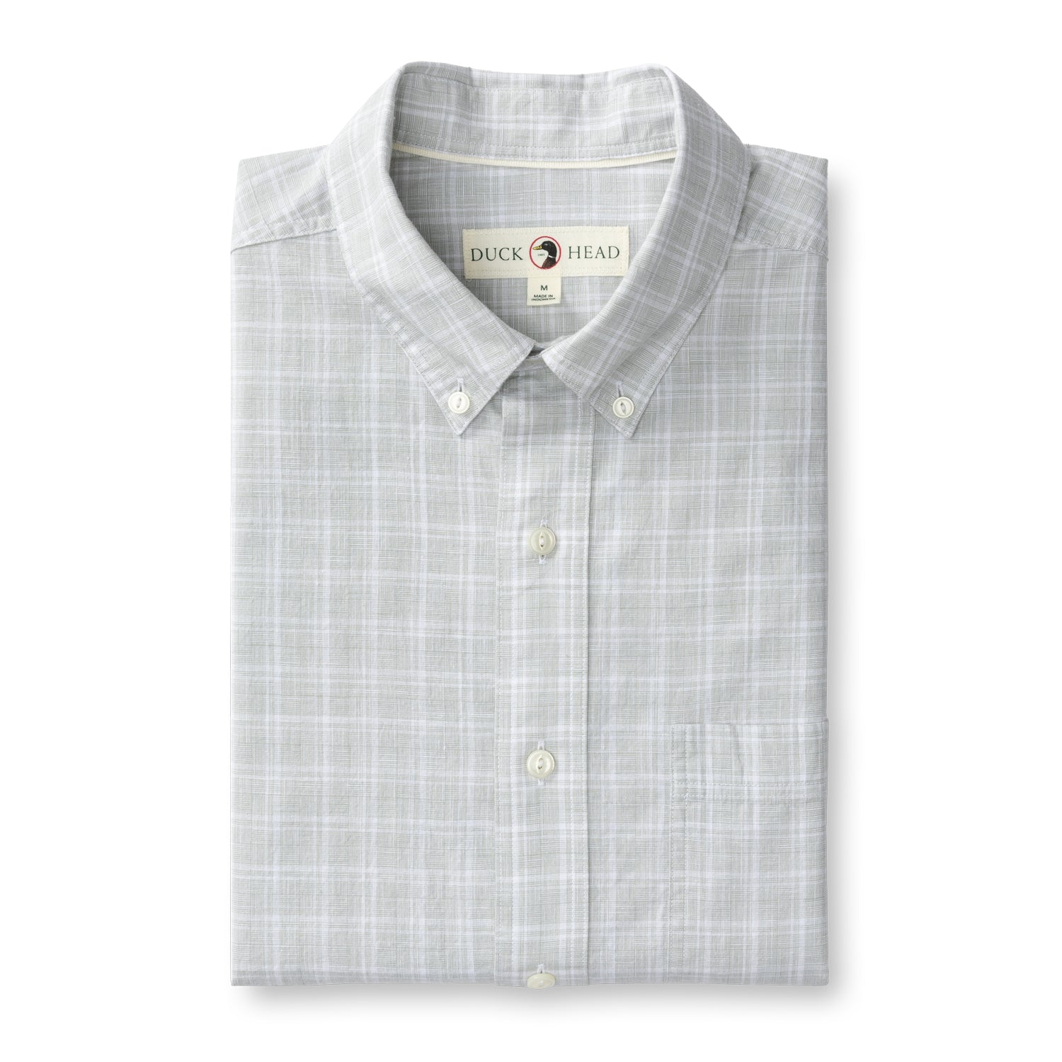 Thorton Plaid Cotton Slub Sport Shirt - Shadow Green