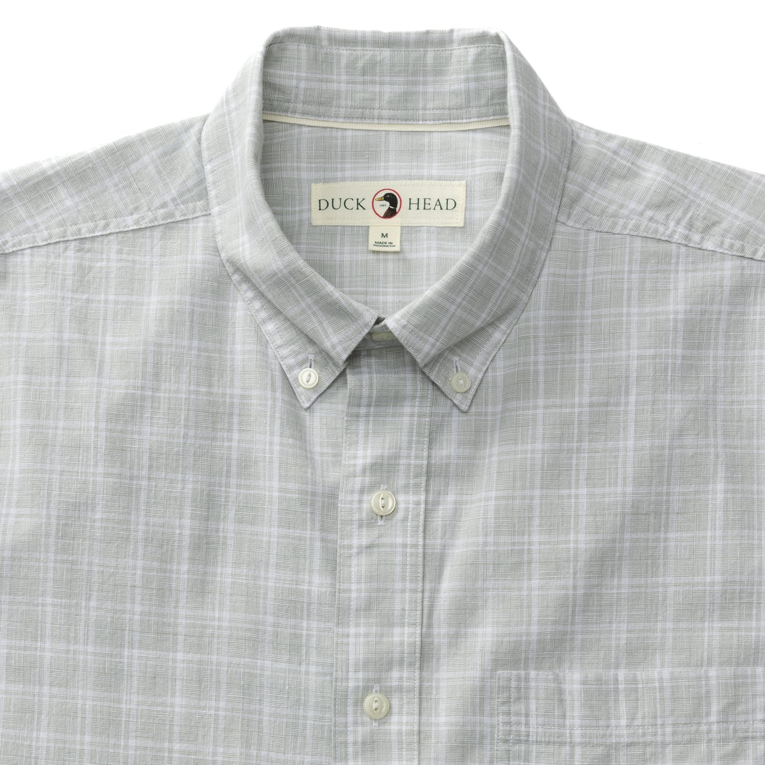 Thorton Plaid Cotton Slub Sport Shirt - Shadow Green