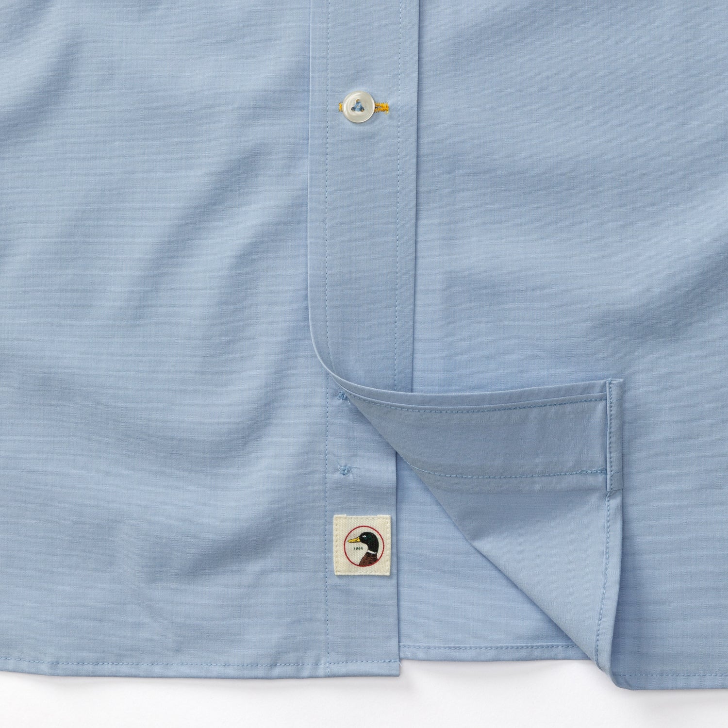 Boyce Solid Performance Poplin Sport Shirt - Light Blue