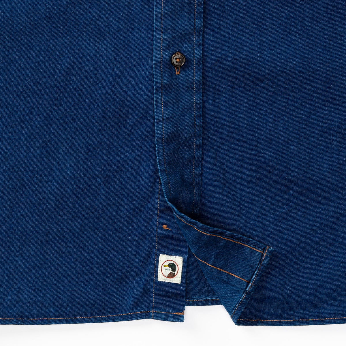 Worley Solid Denim Sport Shirt