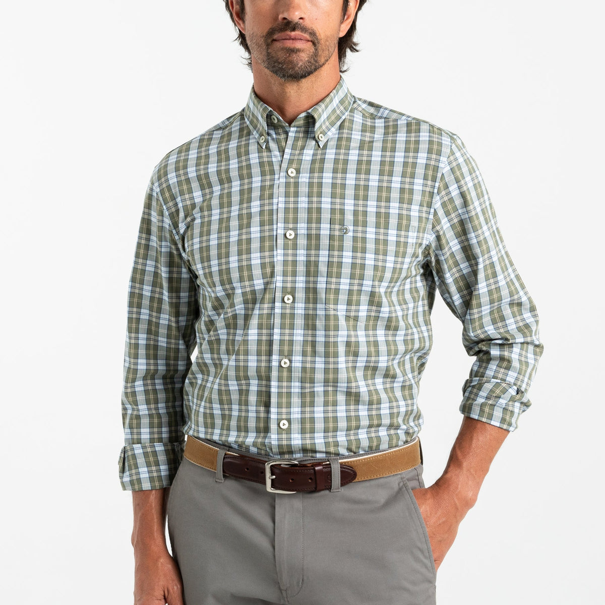 Deep Lichen Olive color-reveal hover